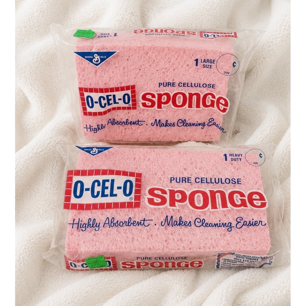OCelO Betty Crocker Cellulose Sponges Lot 2 Vintage 1960s 1970s NOS Sealed